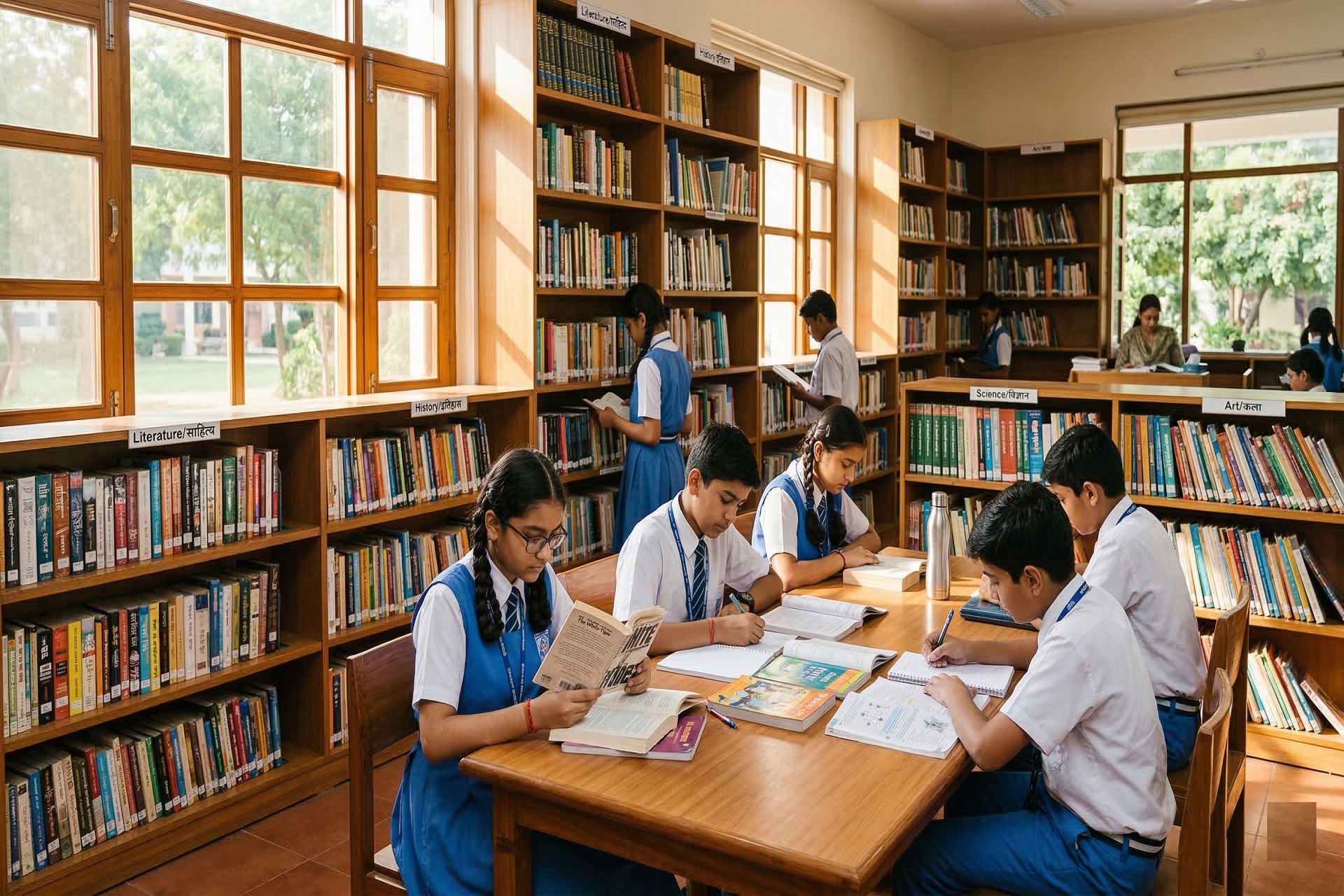 Well-stocked Library
